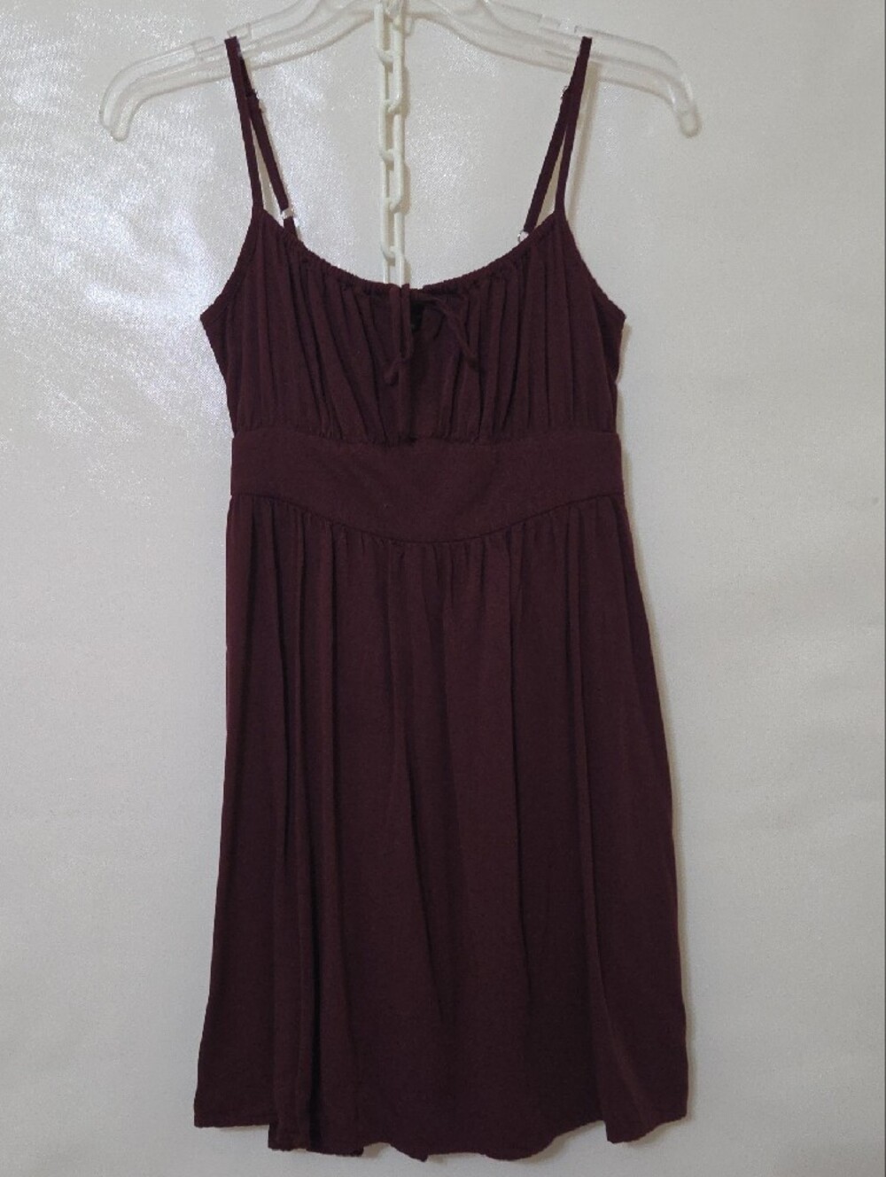 Banana Republic Women's Burgundy Fit & Flare Strappy Dress Viscose - Size XS